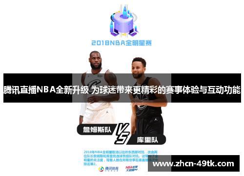 腾讯直播NBA全新升级 为球迷带来更精彩的赛事体验与互动功能